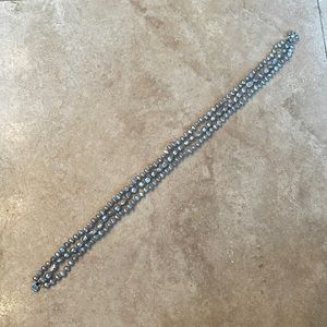 3-strand freshwater pearl (faux?) necklace